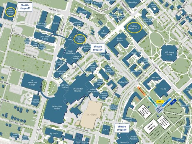 Family Weekend tent party map